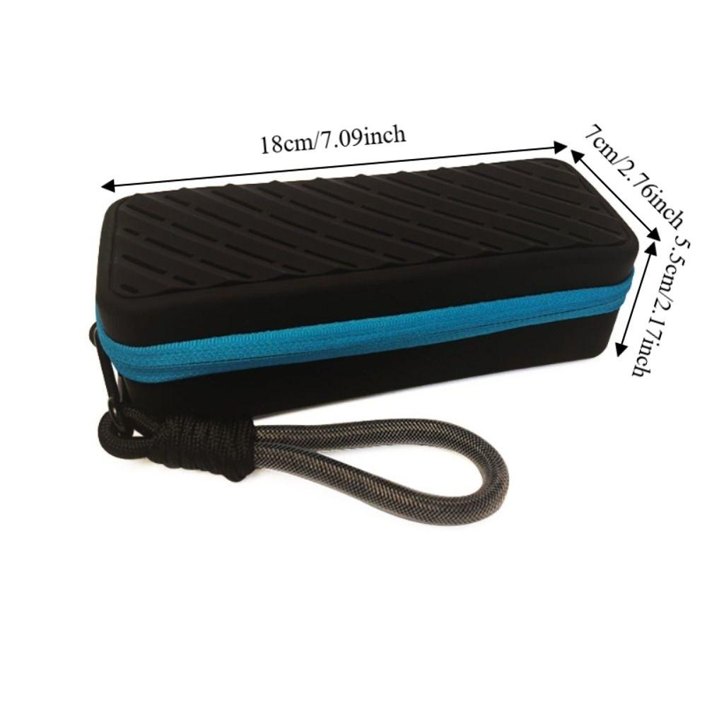 Large Capacity Silicone Swim Goggle Case Perforated Waterproof Eyeglasses Storage Bag Zipper Closure Portable
