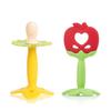 Baby&I Silicone Fruit Teether + Case 2-piece Set Soother + Apple, Nipple, Mixed Colors, Korean Baby Products