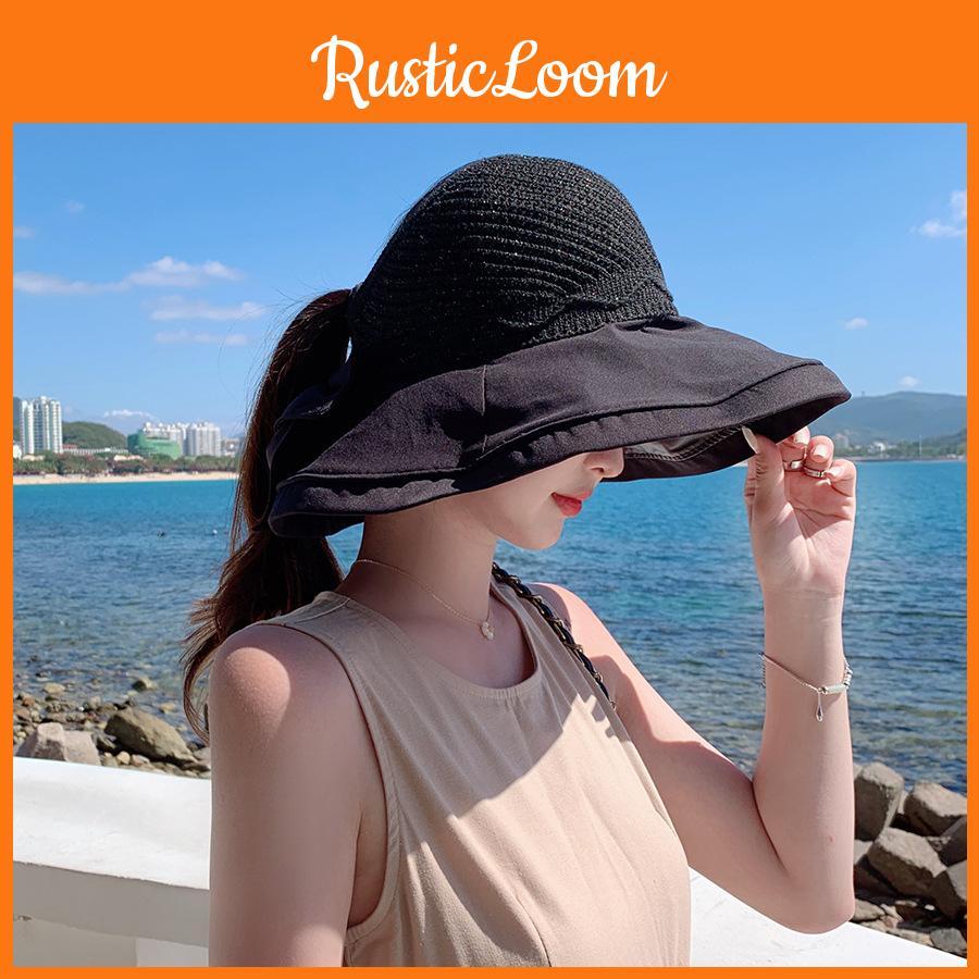 Новинка Женская шляпа от солнца с широкими полями, черная кепка с защитой от УФ-лучей, уличная повседневная шляпа от солнца