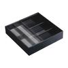 Tower Extendable & Sliding Cutlery Tray, Black, Approx. W25 X D24.6-45 X H5.7cm, Tower Drawer, Cutlery Storage, Extendable, Model 3383