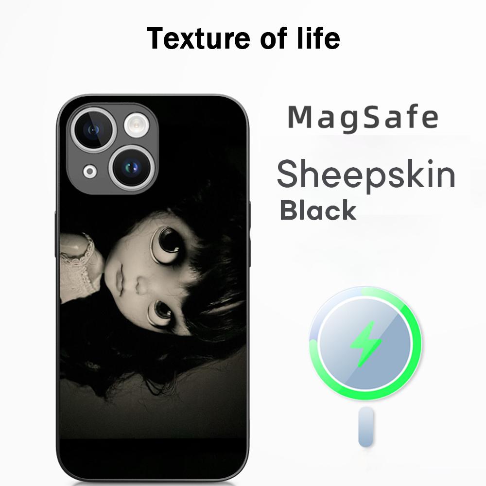 Милая кукла Blythe Модный дизайн узора Чехол для телефона Для iPhone 17 16 15 14 13 12 Plus Pro Max Высококачественный Роскошный Magsafe Овчина