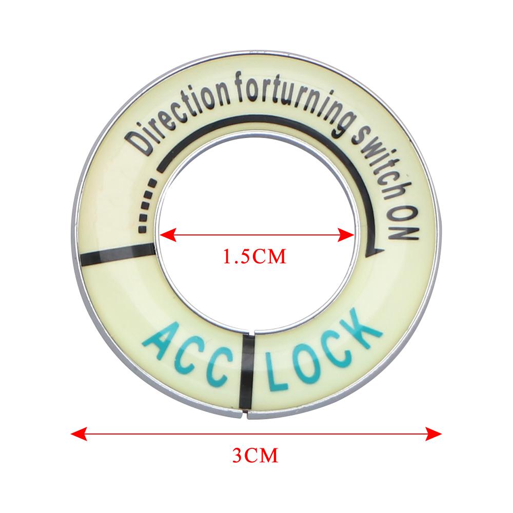 Aluminium Alloy Car Ignition Start Button Key Ring Cover Trim Sticker for Peugeot 2008 308 301 307 408 508 407 3008 Accessories