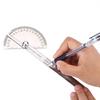 Rotating Protractor Ruler, 0-180 Degrees, Stainless Steel, Ruler, Measuring Tool, Angle and Length Measurement, Suitable for Student Drawings, Enginee