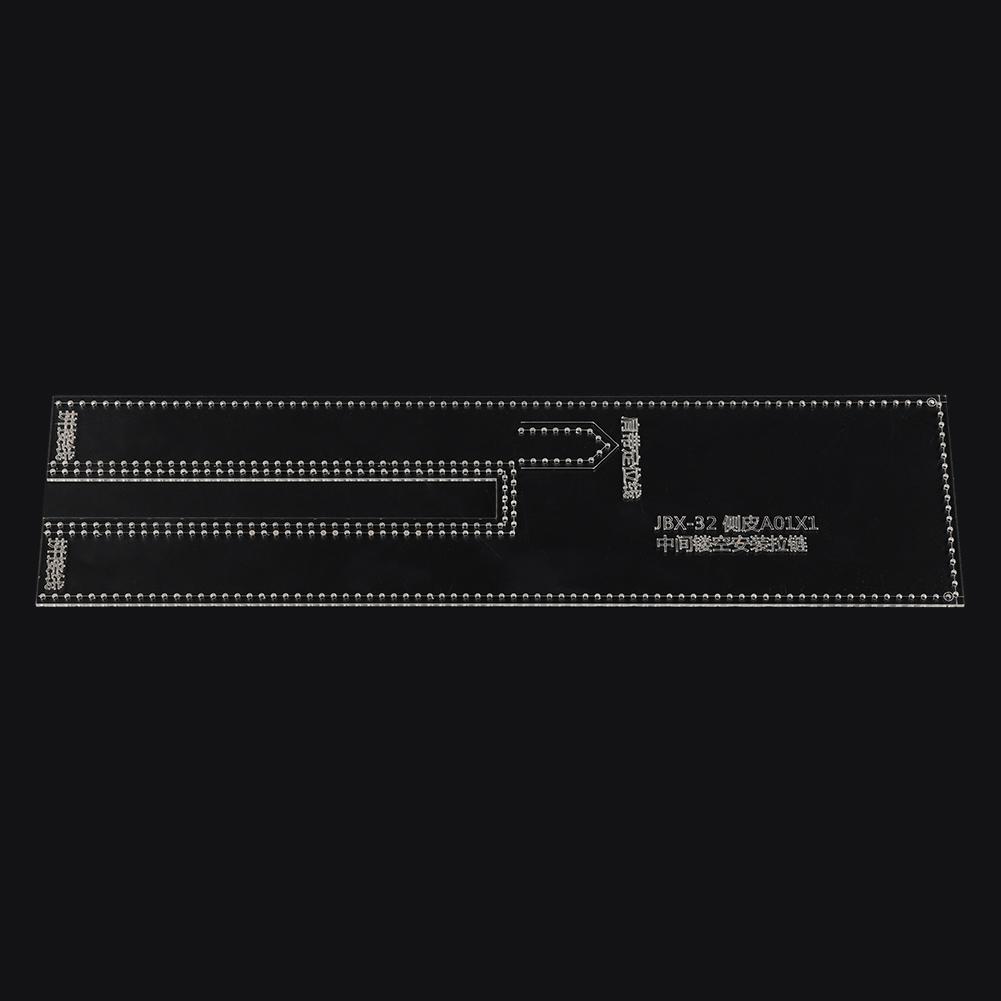 Кожаное ремесло Прозрачный акриловый шаблон для наплечной сумки Круглая сумка Шаблон Трафарет Сделай сам JBX 32