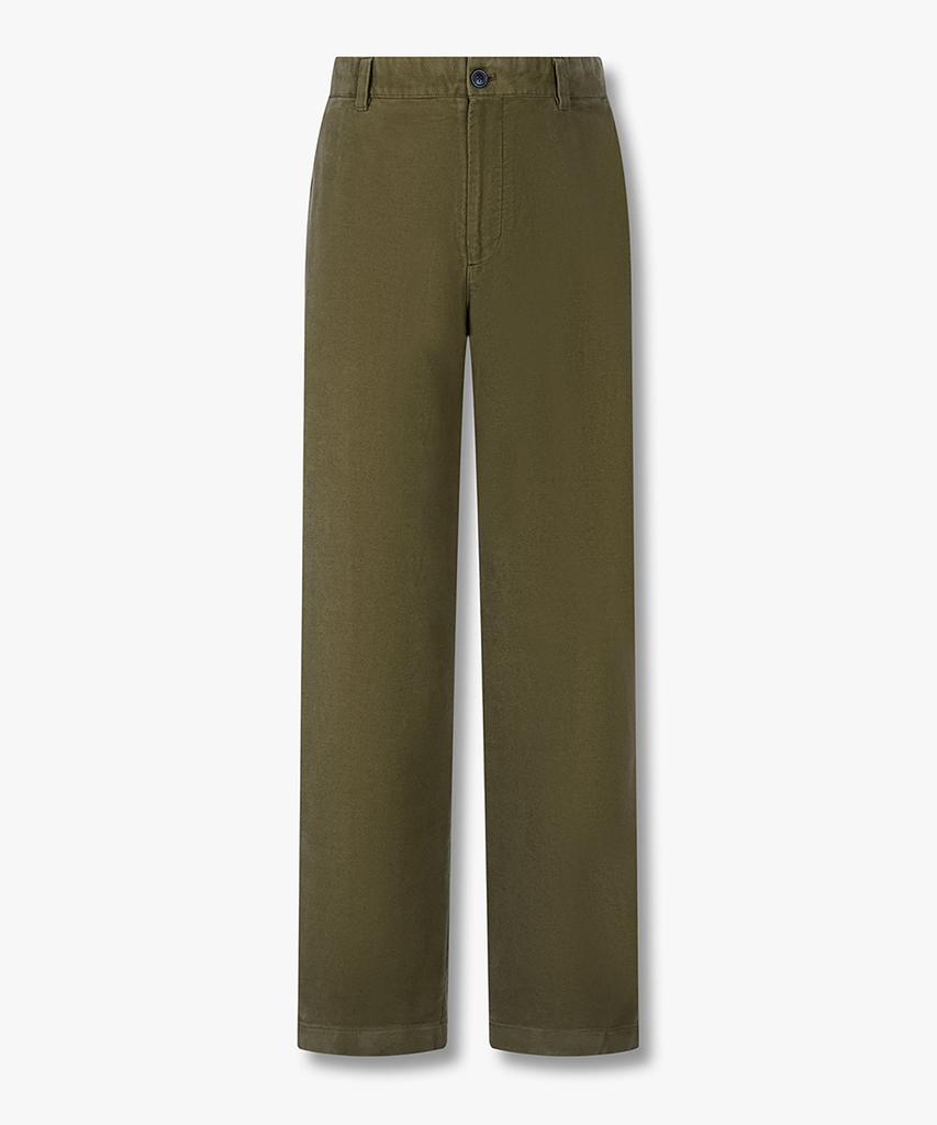 MAN ON THE BOON Moleskine Pants_Olive 4715304013