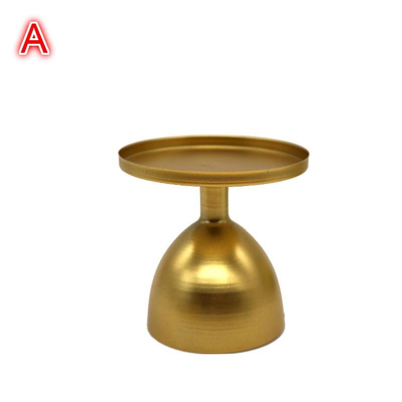 Nordic Wrought Iron Gold Candle Holder Decoration Home Living Room Dining Table Candlesticks Wedding Home Decoration Craft
