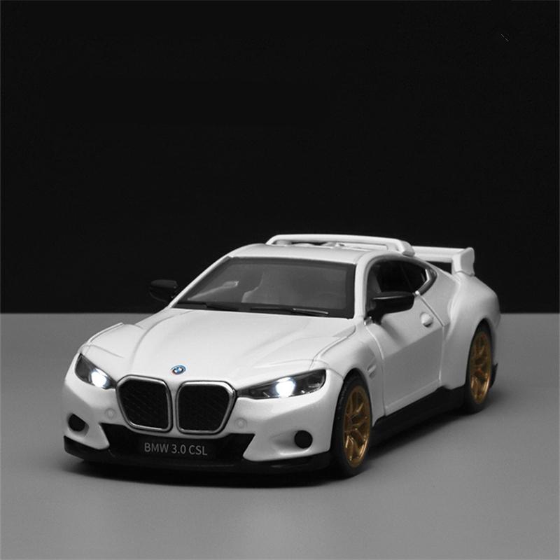 1:32 BMW 3.0 CSL GT3  Alloy Racing Car Model Diecast Metal Toy Car Vehicle Model High Simulation Sound Light Collection Kid Gift