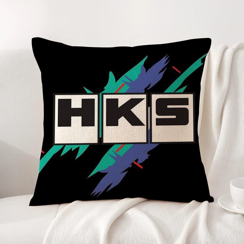 Ретро Узор H-Hks Наволочка Летняя Прохлада Льняная Ткань Двусторонняя Печать Чехол на Подушку Диван Домашний Декор Подарок