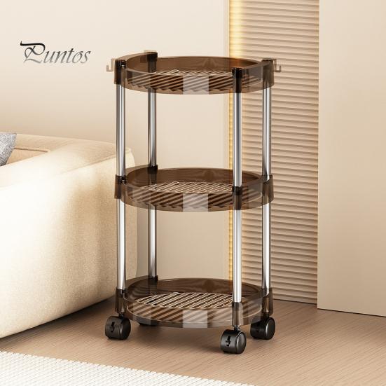 Стеллаж для хранения вещей, многоуровневая тележка с вращающимися на 360 градусов колесами, прочный несущий органайзер для косметики в ванной, полка большой емкости