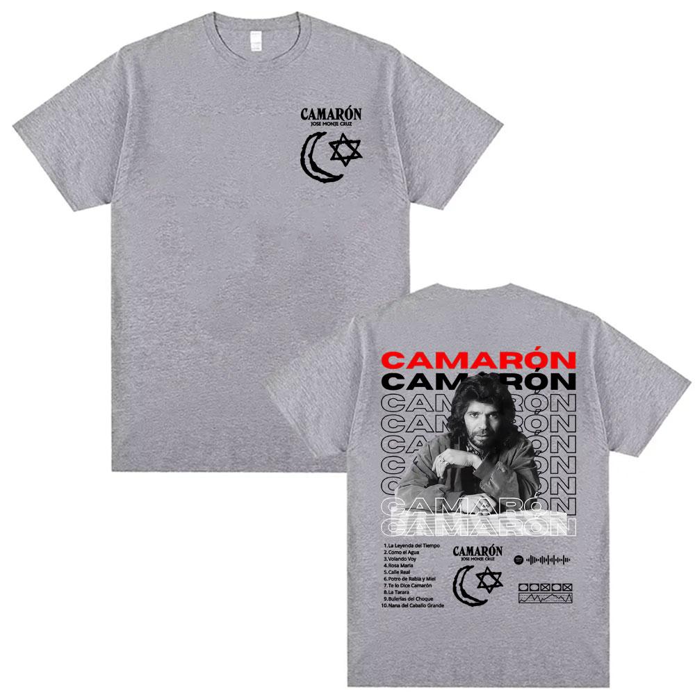 Rock Camaron De La Isla Album Graphic T Shirts Men Women Fashion Hip Hop Punk Street Tshirts Cotton Summer Short Sleeve T Shirt