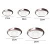 Tableware  Useful Stainless Steel Serving Tray Space-saving Grill Plate Fashionable   Kitchen Supplies