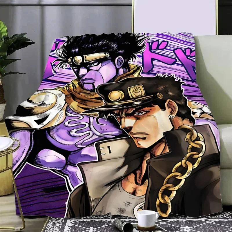 Новое 3D-печатное одеяло из аниме JoJo's Bizarre Пледы для пикника Теплое одеяло Мягкое и удобное одеяло Для дома Путешествий День рождения