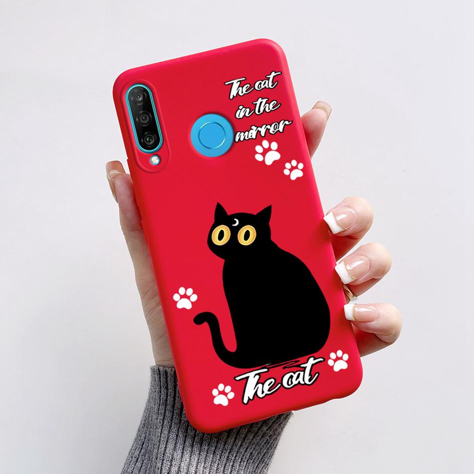 Чехол для Huawei P30 Lite Милый Мультяшный Медведь Лягушка Мягкий Матовый Силиконовый Чехлы для Телефона Для Huawei P30 P30Lite P30Pro P 30 Lite Pro Чехол