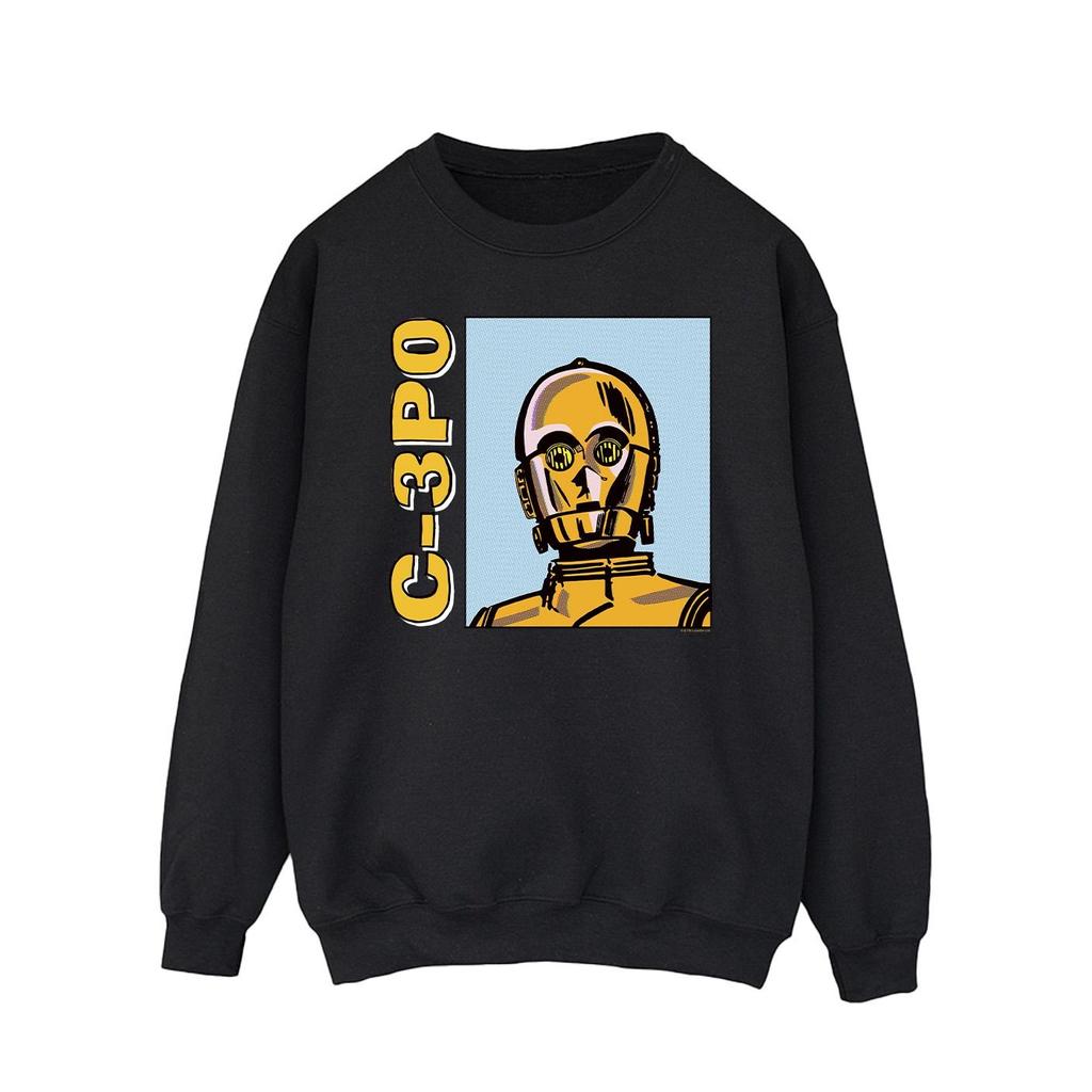 Star Wars Mens C3PO Line Art Sweatshirt