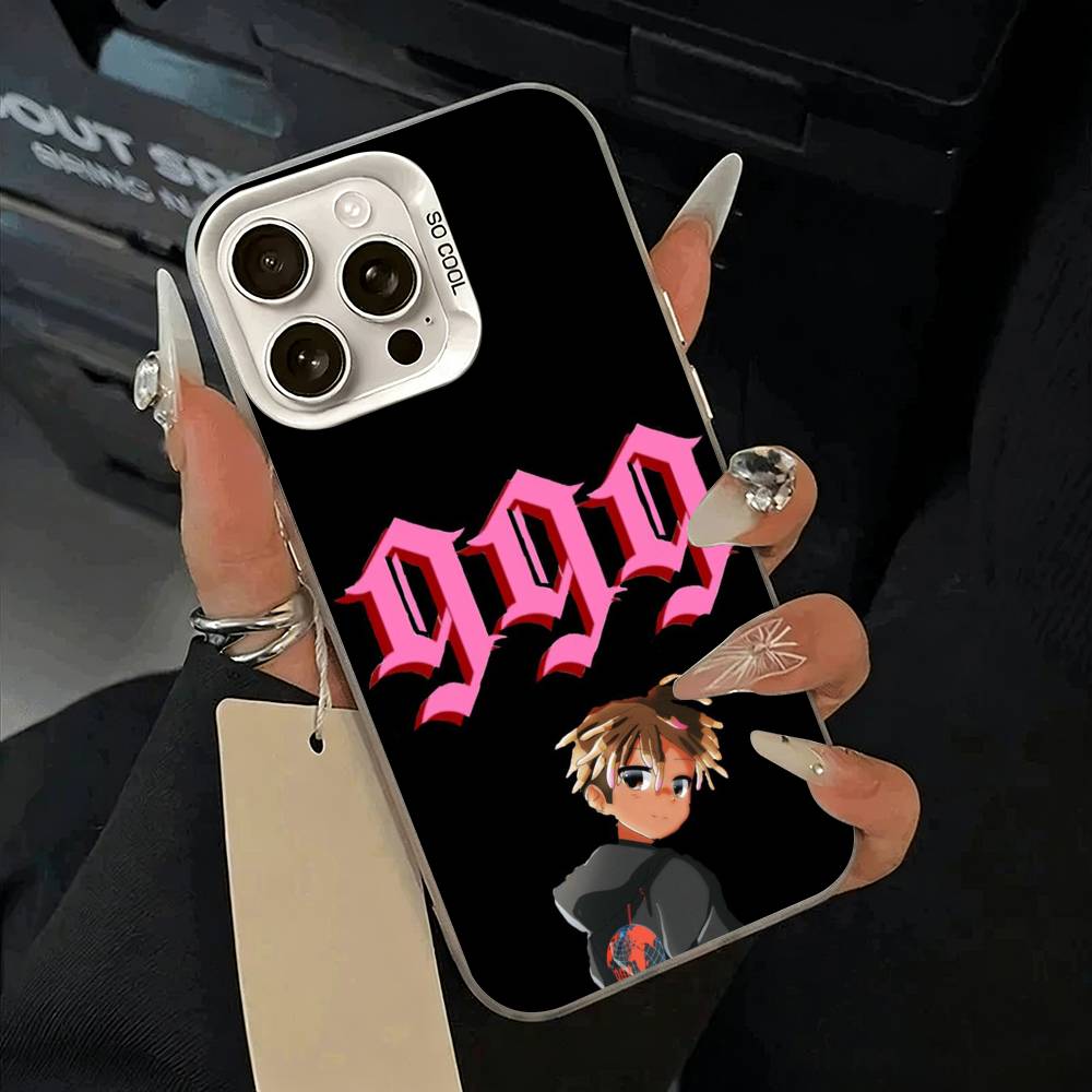 Чехол для телефона Rapper -999 J-Juice W-WRLD для iPhone 17,16,15,14,13,12,11 Plus,Pro Max,XS,белый серебристый чехол для телефона