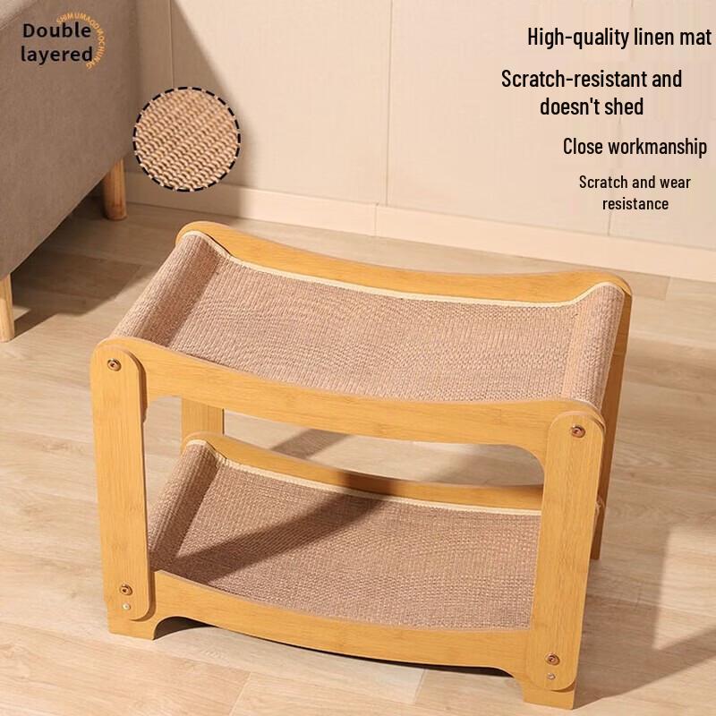 Sisal Cat Scratcher & Double Layer Cat Bed