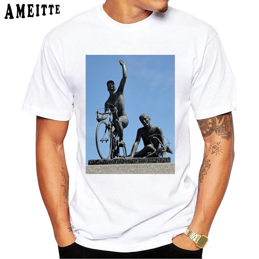 Madonna Del Ghisallo The Patron Saint Of Cycling T Shirt Fashion Men Short Sleeve Funny Bicycle