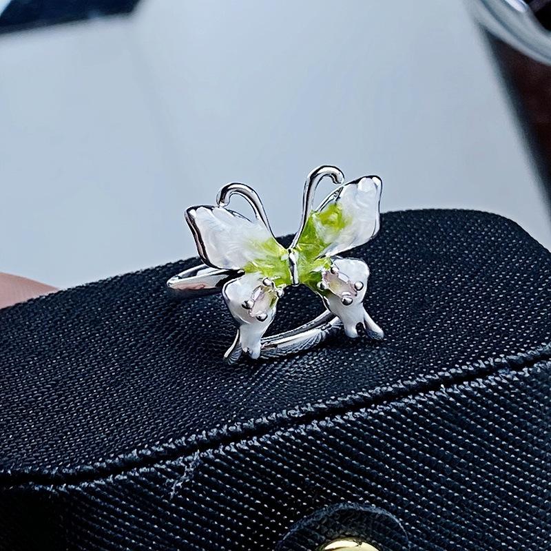 [Медовое Золотое Кольцо] Средневековая Эмаль Масло Маргаритки Цветок Простое Открывающееся Кольцо Нишевое Изысканное Высококлассное Женское