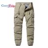 Мужские брюки-карго Cosy Up Slim Fit с контрастной строчкой и множеством карманов