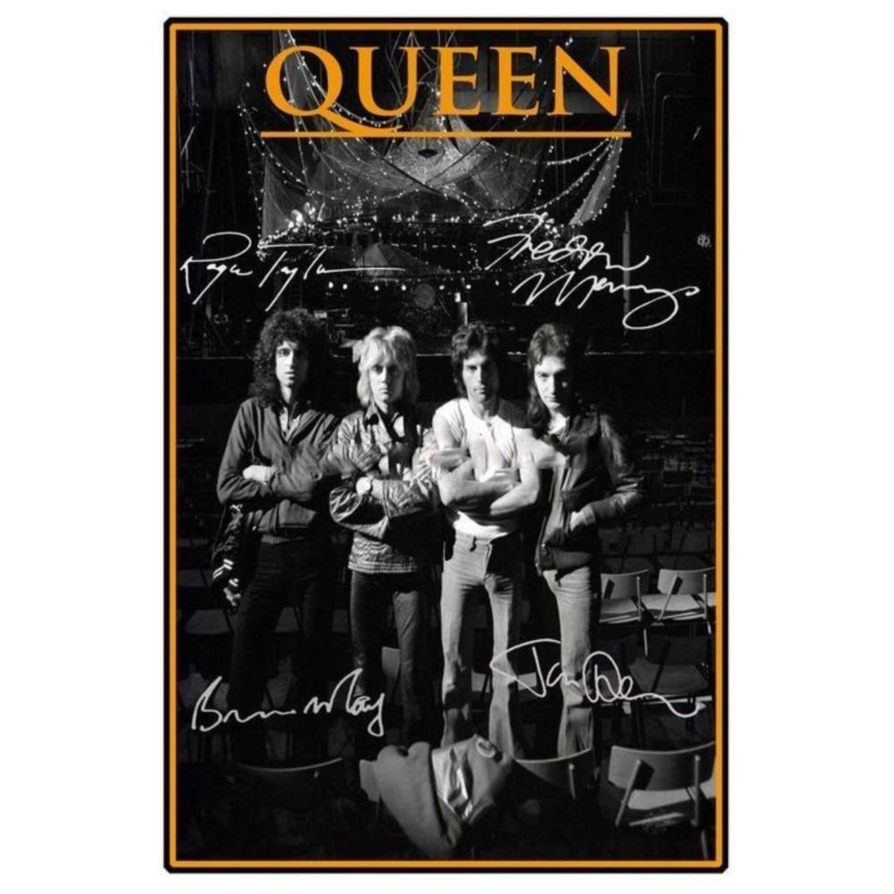 Металлический настенный декор группы Queen, Ручная работа, 3D жестяное искусство для гостиной, спальни, музыкальной студии