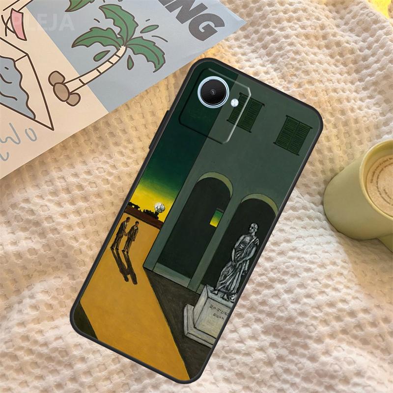 Giorgio De Chirico Art Case For Realme 15 11 12 13 14 Pro Plus C65 C67 C71 C63 C61 C55 C51 C53 C35 C75 GT6 GT7 Pro