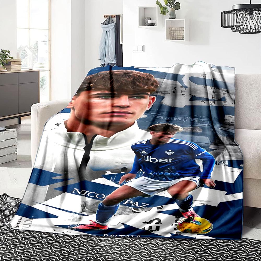 Winter Sports Blankets Flannel Printed Breathable Warm Throw Blanket for Home Office Bedspreads 0708a59
