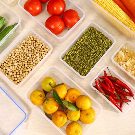 Кухонный холодильник, прямоугольные, четкие, термостойкие, удобные, без запаха, безопасные для микроволновой печи, пластиковые герметичные коробки для хранения фруктов