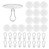 100pcs Self Adhesive Sticky Ceiling Hooks Christmas Hanging Ornaments Suction Cup for Wedding