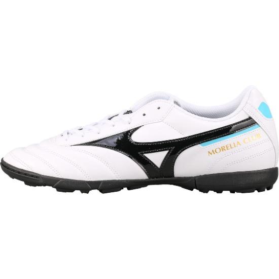 Mizuno Morelia 2 Club As Кроссовки с круглым носком на шнуровке для мужчин для футбола Белый Черный P1GD221609