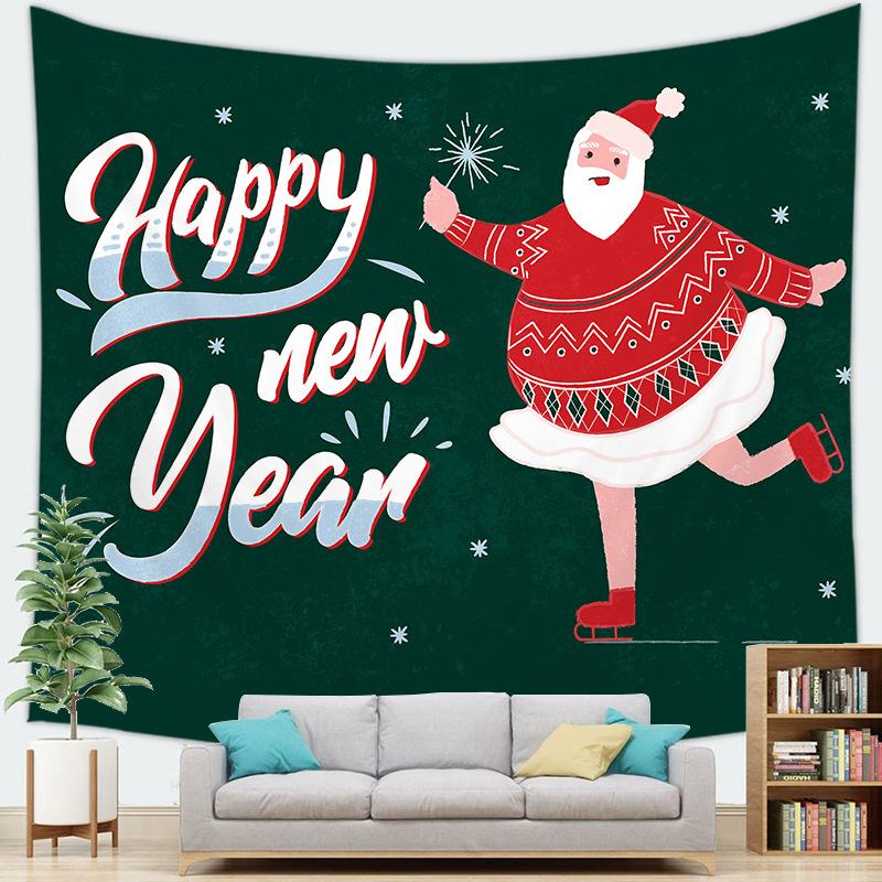 Рождественская серия Украшение Рождественский подвесной тканевый гобелен Настенное украшение
