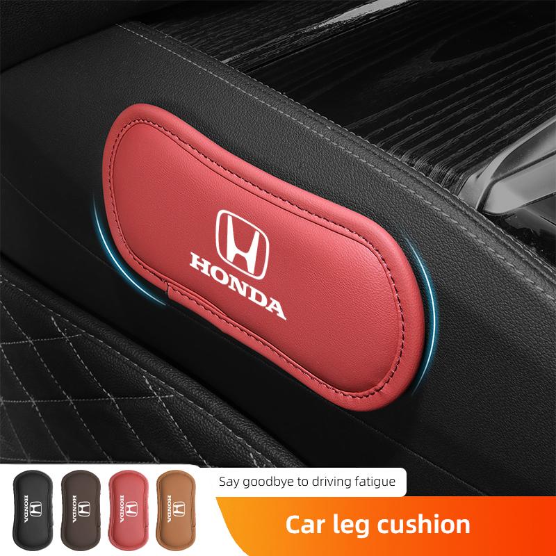 Leather Car Pillow Cushion Elastic Knee Pad Leg Pad Armrest Pad Accessories For Honda Civci FIT CRV Accord Jazz HRV Dio Stepwgn XE2