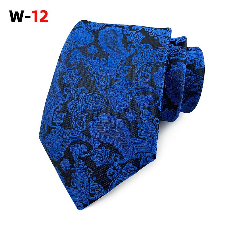 Галстук мужской из полиэстера с узором пейсли и цветком кешью, 18 цветов