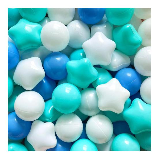 100Pcs Ocean Ball Pit Balls Safe Star Balls for Playrooms Sensory Perception Toys