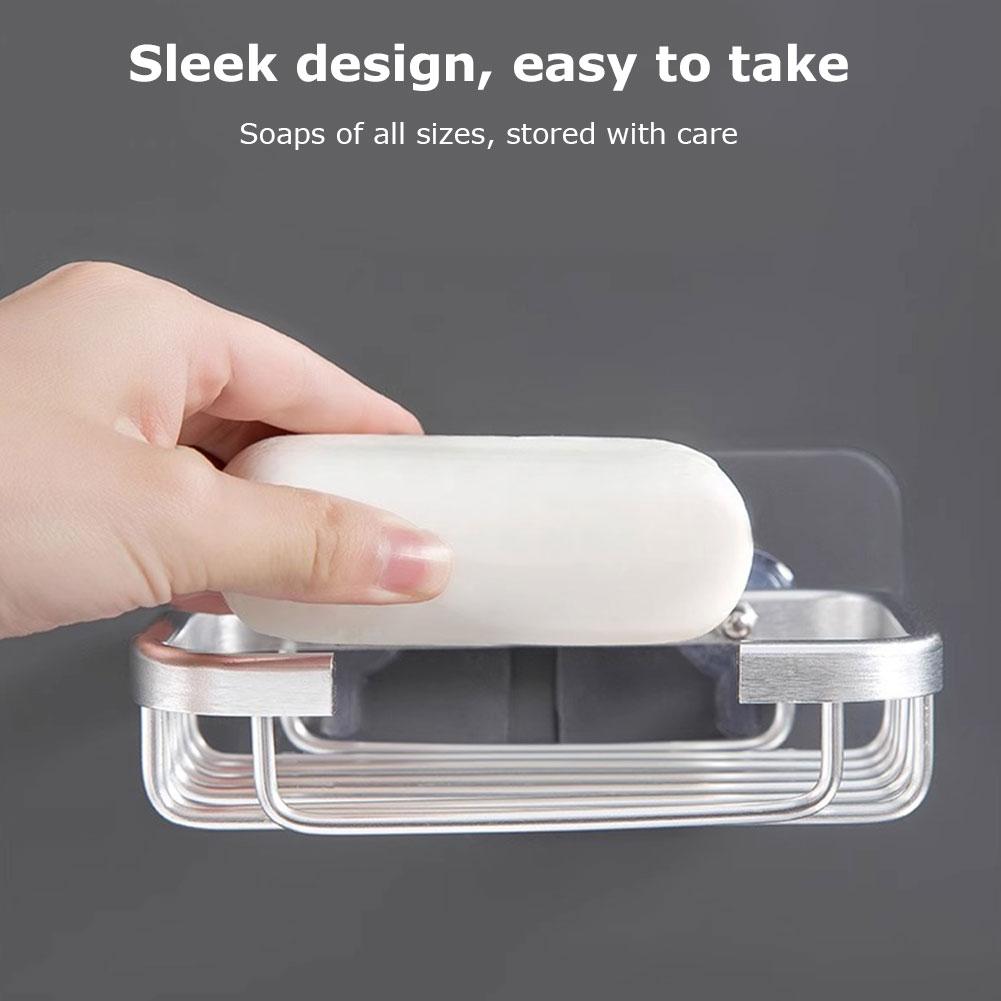 1шт настенная алюминиевая полка для мыла, кухня, ванная комната, сетка, полка, слив многоцелевого мыла Z0S7