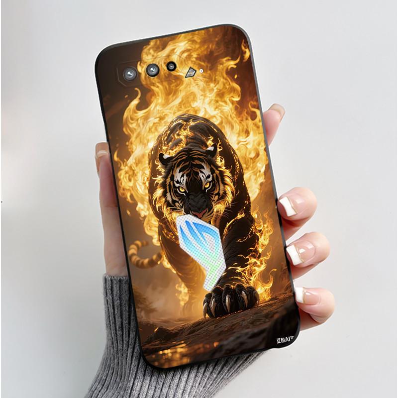 Чехол для Asus Rog Phone 5 Rog 5s ZS673KS ZS676KS Чехол Роскошный Дракон Милый Крутой Для Мальчиков Девочек Мягкий Черный Матовый Силиконовый Задний Чехол