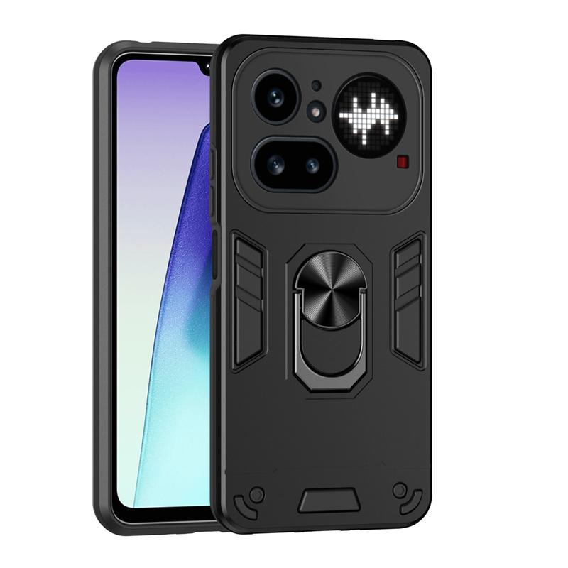 Чехол Военного Класса для Nothing Phone 4A Pro Защитная Крышка Ударопрочный Кольцо-Подставка Держатель Fundas Coque