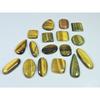 335Cts. Natural Tiger Eye Mix Cabochon Loose Gemstone 17Pcs Lot 17-35 MM C-726