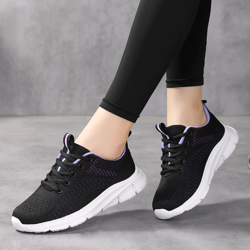 Spring and Autumn Women's Breathable EVA Ultra -light Stuffed Outdoor Running Shoes