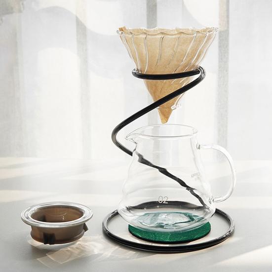 Держатель чашки для кофейного фильтра из нержавеющей стали, гладкая подставка для наливания