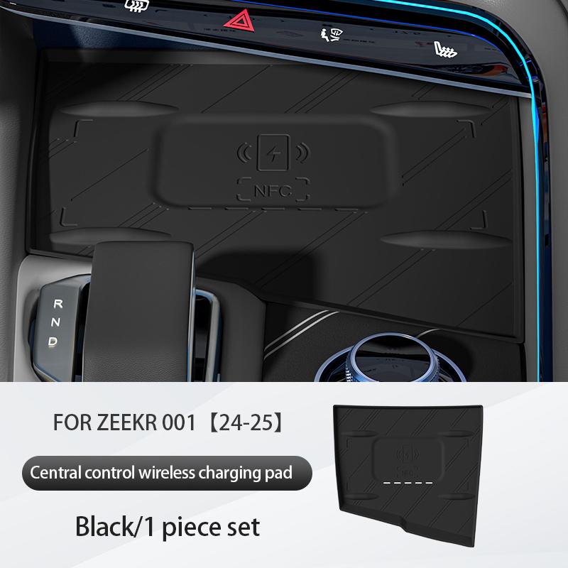 Для ZEEKR 001 2025 2025 2025 Силиконовый коврик для центральной консоли Беспроводная зарядка защитный противоскользящий коврик Автоаксессуары