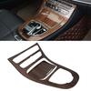 2Pcs Console Gear Shift Panel Cover Trim for Mercedes Benz E class W213 16 18 Walnut Brown Wood