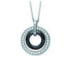 [K9350] - Steel Necklace 'Sissi' Nolir Silver (ceramic) - 28 Mm