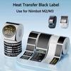 Niimbot M2/M3 Черная печатная бумага Сертификат квалификации оборудования Табличка с наименованием электрического оборудования Самоклеящаяся наклейка