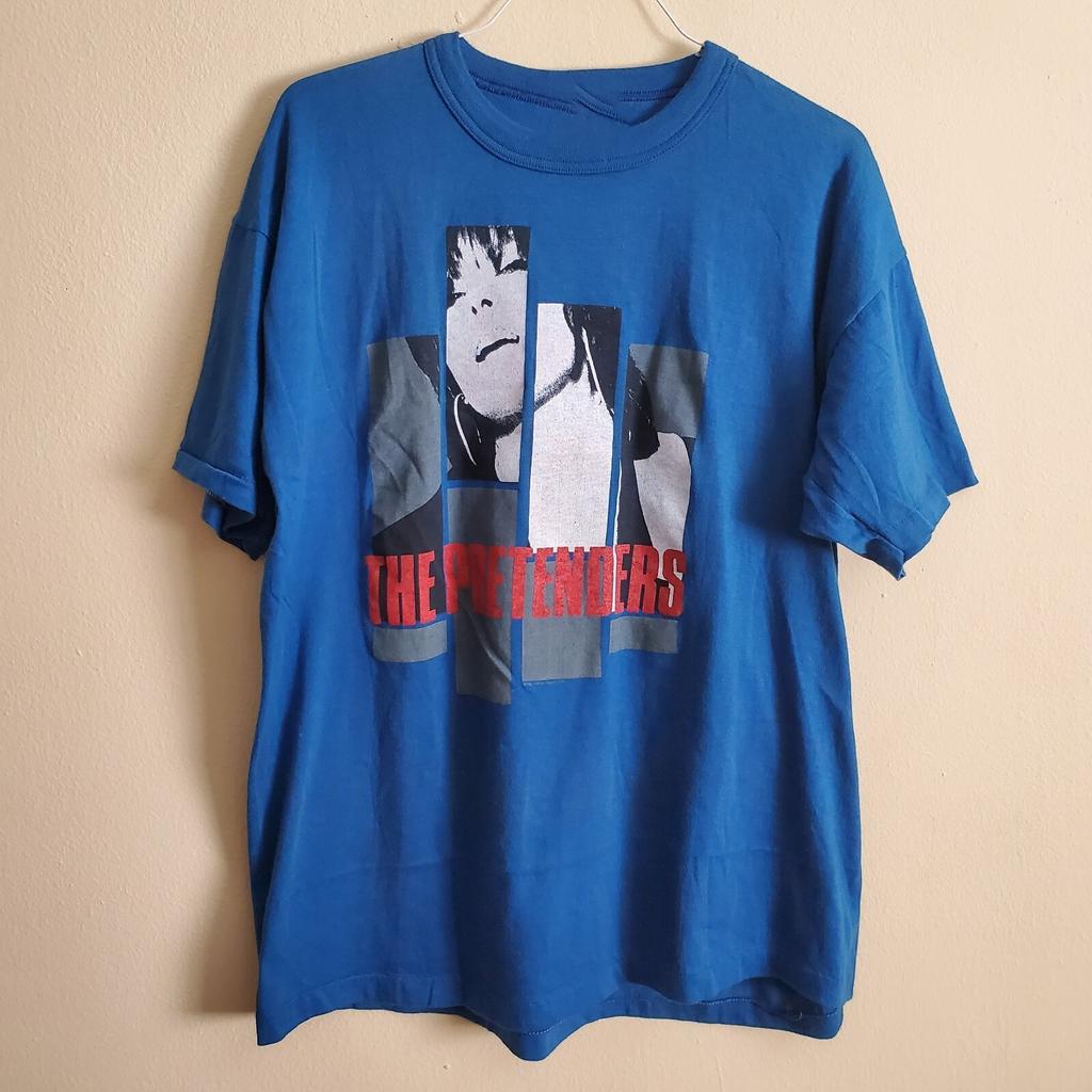 Vintage THE PRETENDERS T-shirt 80s Chrissie Hynde NH047 FREE SHIPPING