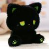 Милая плюшевая игрушка сидящая кошка, мягкая набивная кукла, прекрасная обнимательная, украшение для детской комнаты, подушка-компаньон, подарок для друзей, детей