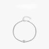 New S925 Sterling Silver Double Layer Bracelet Women's Fashion Personality Simple Single Diamond Layered Wearing Style Bracelet Instagram