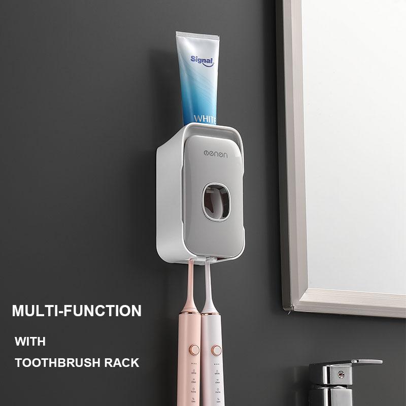 Автоматический дозатор зубной пасты, держатель для зубных щеток, настенное крепление, стеллаж для хранения зубных щеток, соковыжималка для зубной пасты