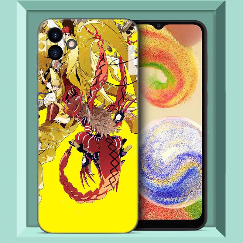 Цифровой монстр Digimon черный силиконовый чехол для телефона Samsung Galaxy A01 A03 Core A04 E A02 A05 A10 A20 A21 A30 A50 S A6 A8 + A7