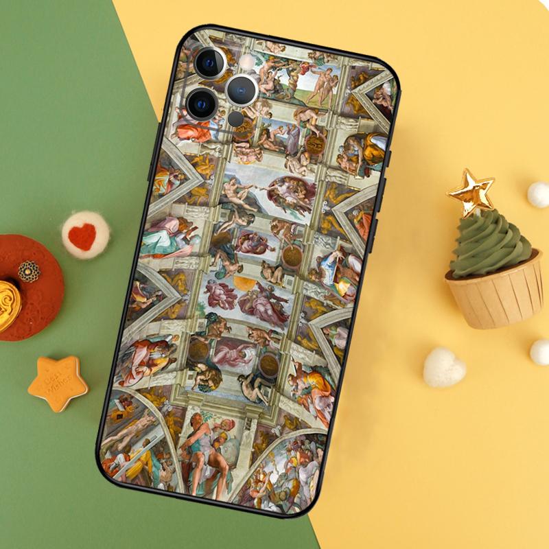 Чехол для телефона с рисунком Микеланджело Для iPhone 17 Pro Max 17Air 16E 15 14 13 12 11 16 Pro Max Mini Ударопрочный чехол
