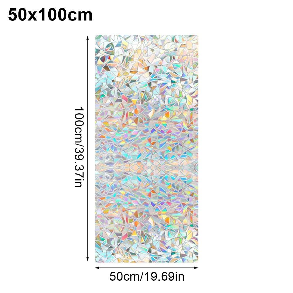 1 рулон 30/40/50/60 см оконной пленки матовые наклейки для конфиденциальности душевые окна радужная декорация